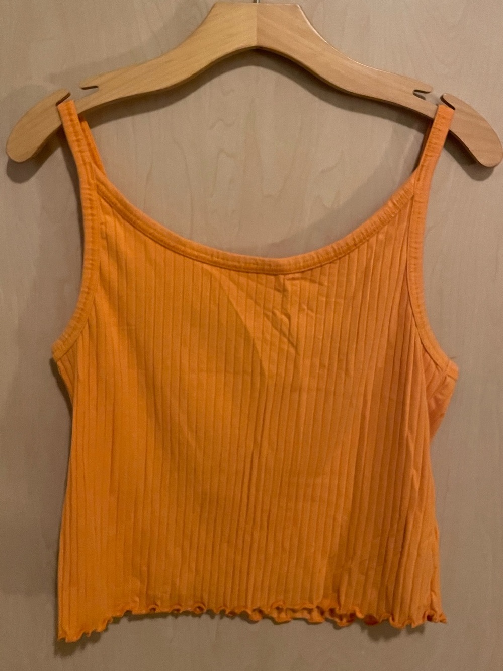 Old Navy Ribbed Orange Cropped Tank